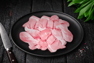 Broiler whole chicken curry cut | De-skinned