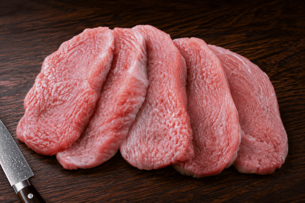 Sliced pork - 700 grams