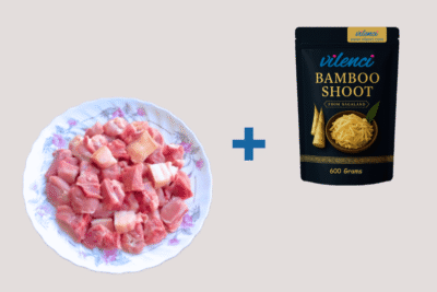 Pork rib cuts and Bamboo shoot