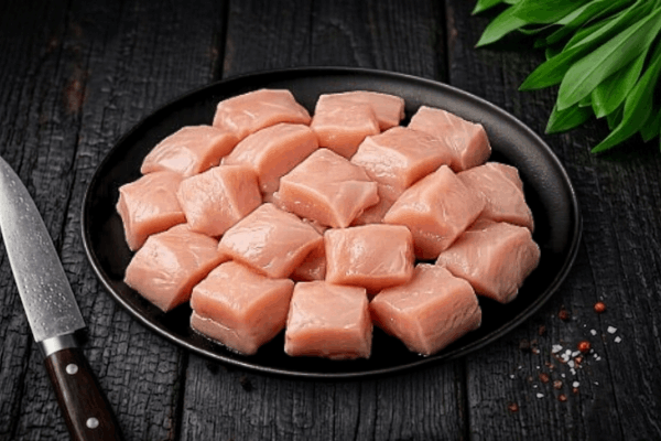 Chicken meat boneless cube cut online home delivery | Packmymeat
