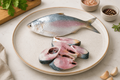 Hilsa fish (Ilish/Pulasa/Palva) | Fresh cut