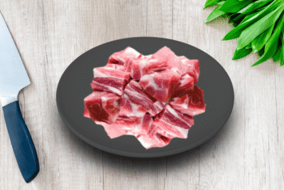 Pork flesh curry cuts with bones | Skinless