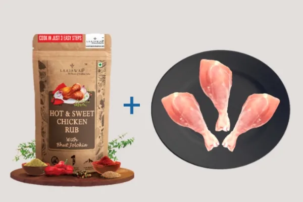 Chicken drumstick cut + Hot and sweet chicken rub | Combo pack