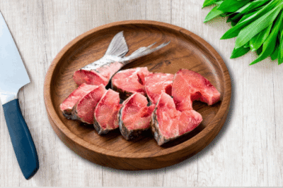 Large size Catla/Bhokua fish | Freshly Cut