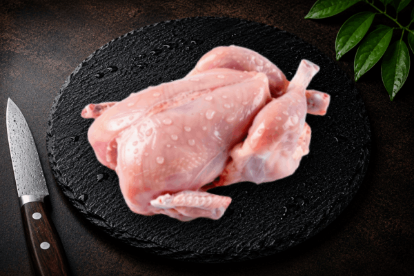 Cleaned whole chicken | Skinless - 1.2 Kgs