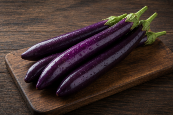 Long purple Brinjal - 500 grams