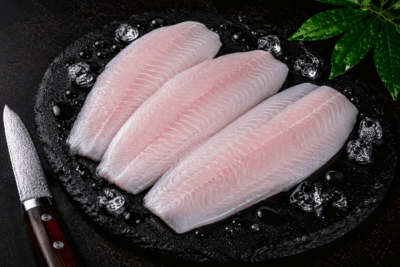 Basa fish fillets