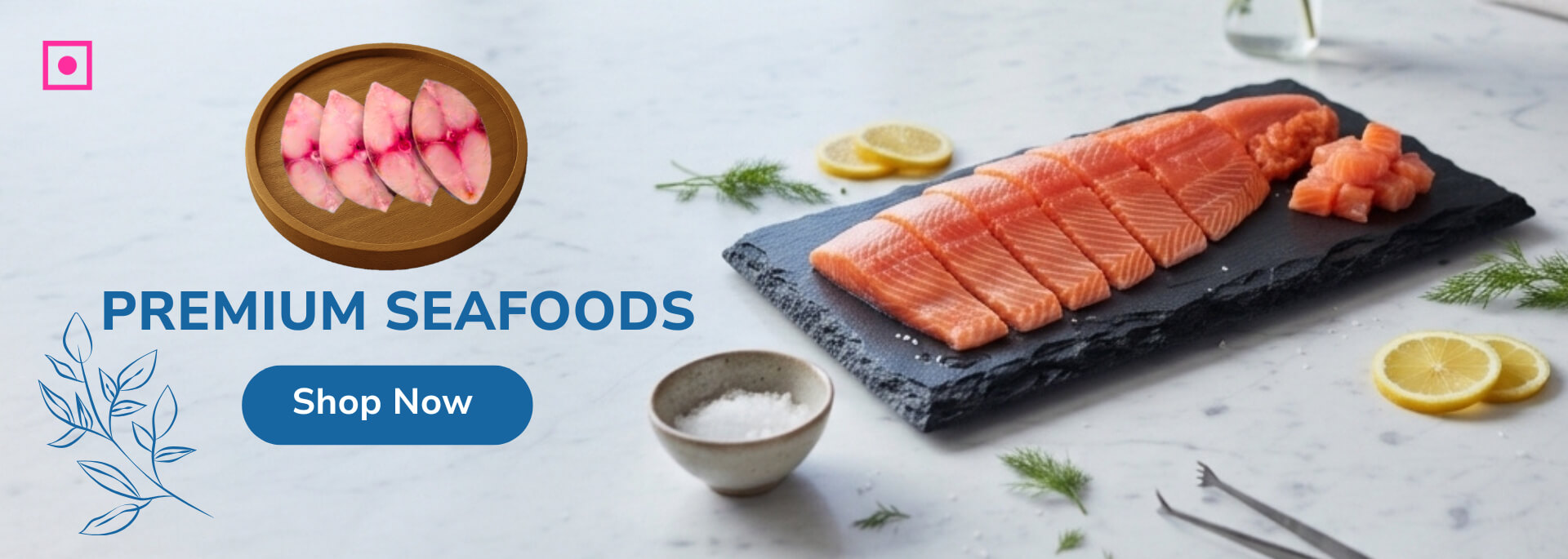 Fresh Seafoods salmon, crab, silver pomfret, tuna online home delivery in Guwahati | packmymeat