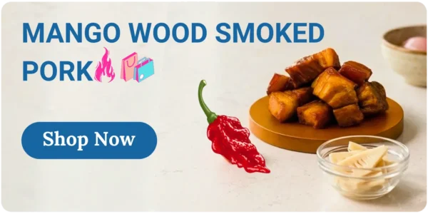 Mango wood smoked pork home delivery | Packmymeat/PMM