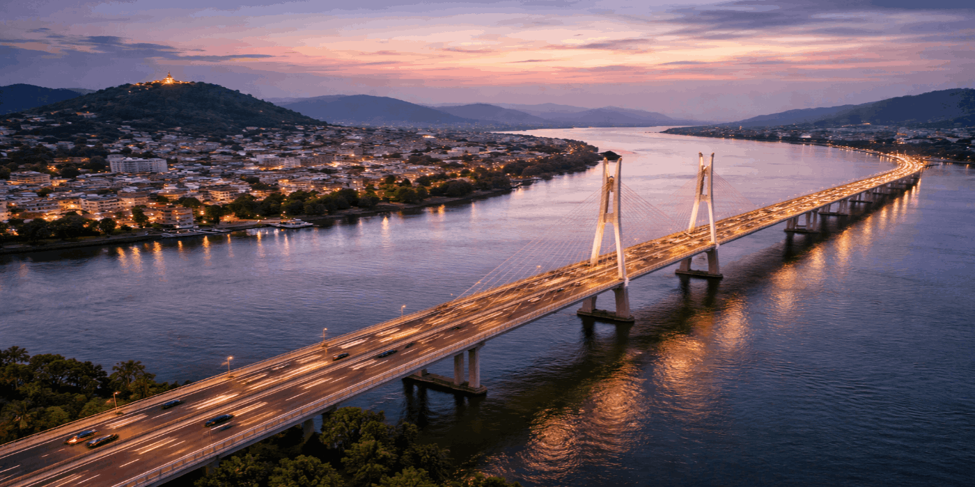 New brahmaputra bridge connecting north guwahati