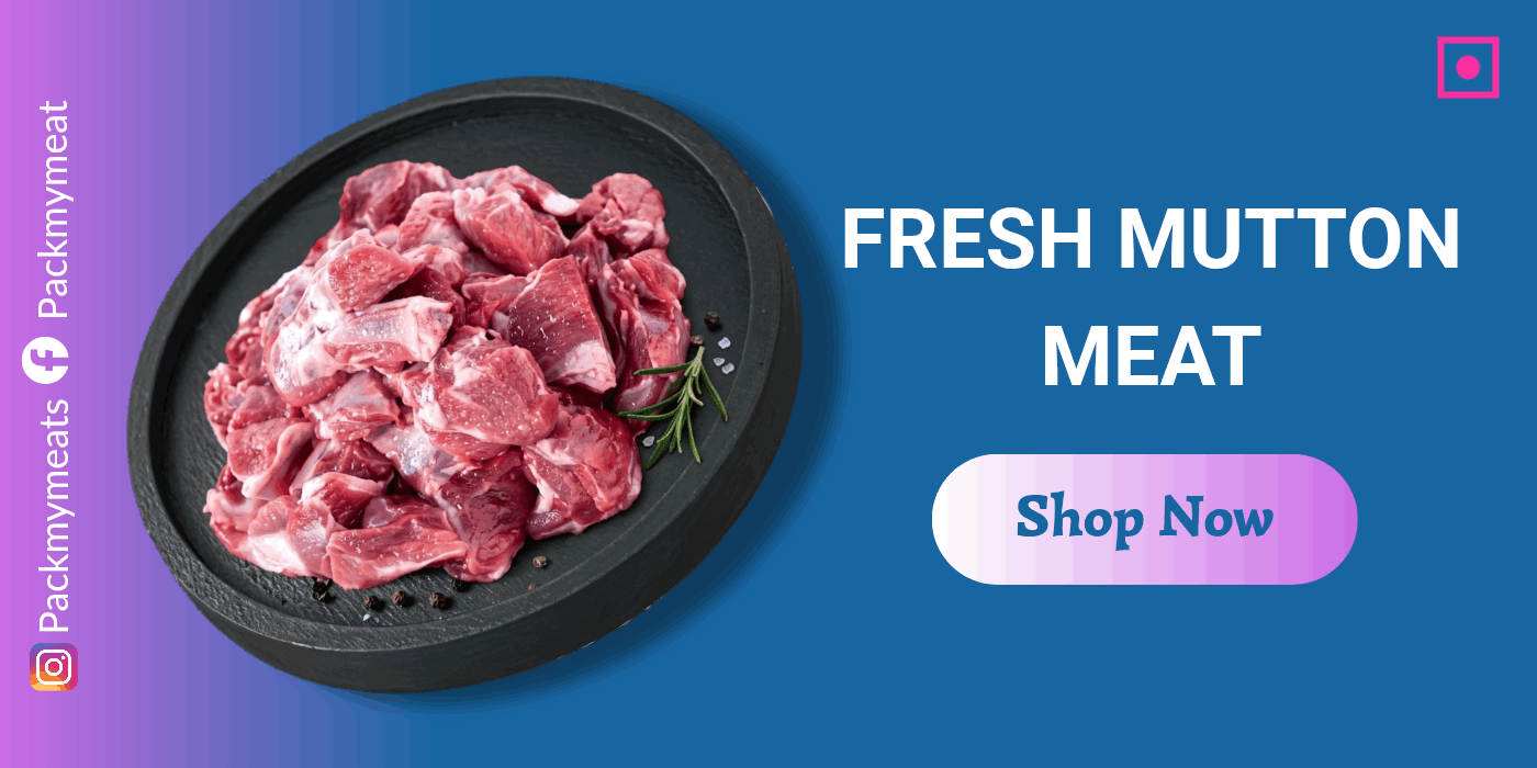 Fresh cut mutton/goat meat online home delivery in Guwahati | Packmymeat/PMM