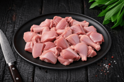 Local chicken meat without skin | Medium cut