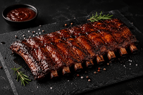 Classic barbeque pork ribs